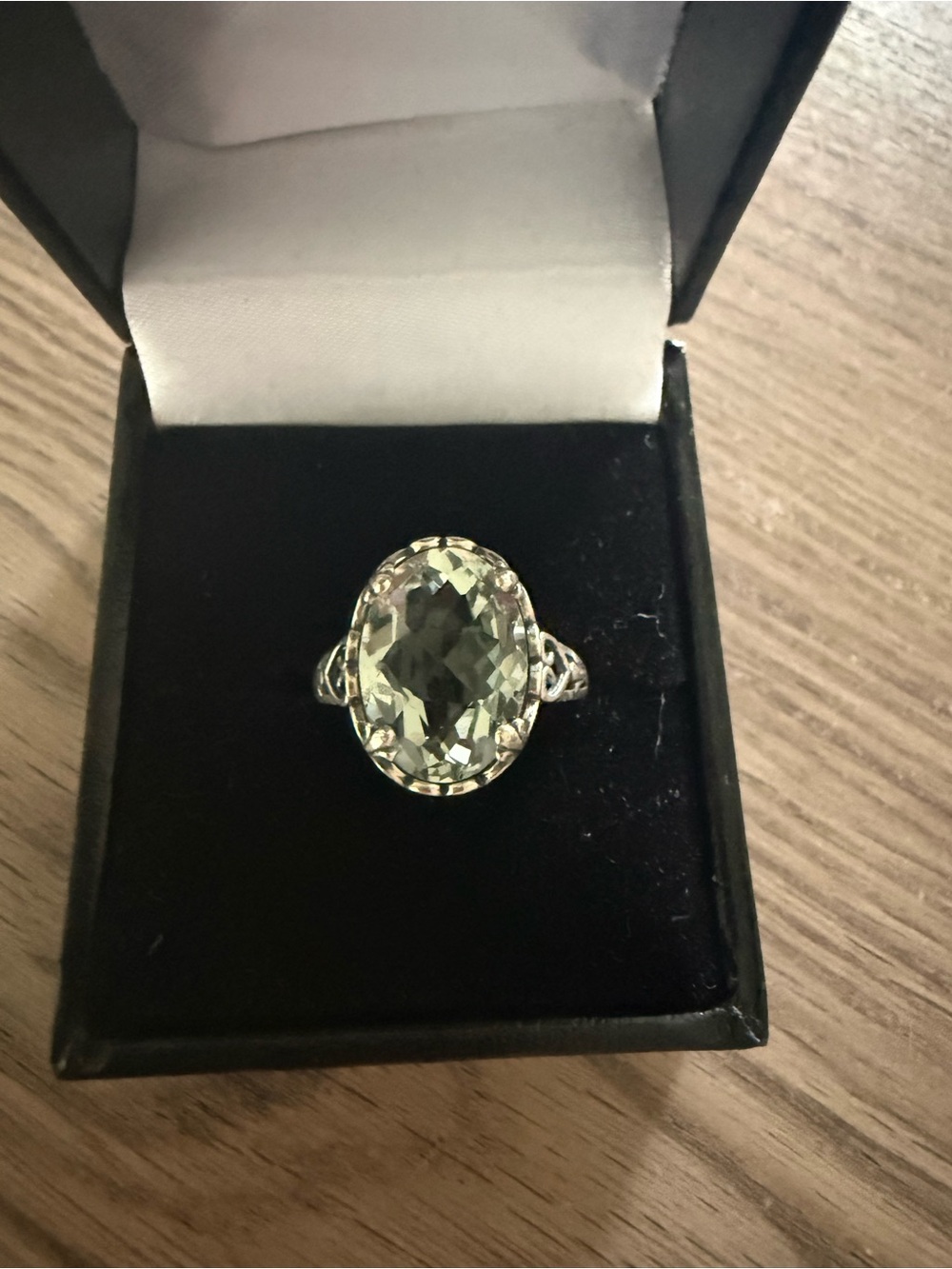 Sterling silver Green Amethyst ring